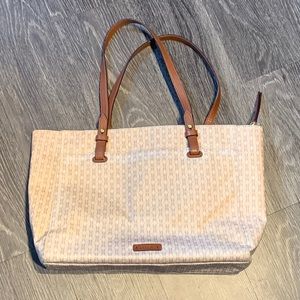 🔥Fossil Cream & Tan patterned Tote
